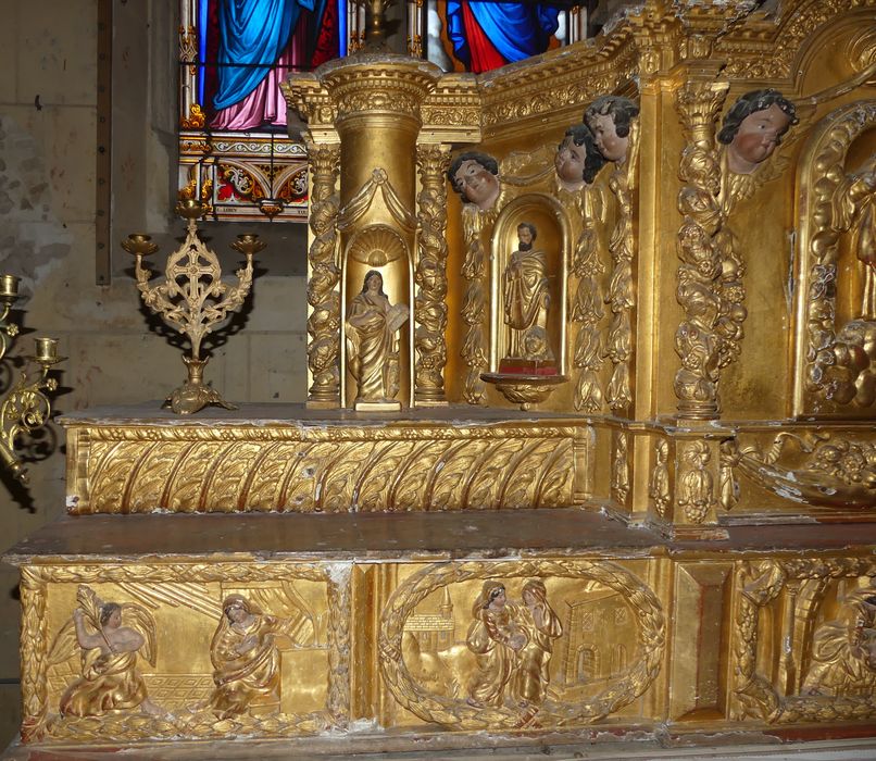 retable, détail