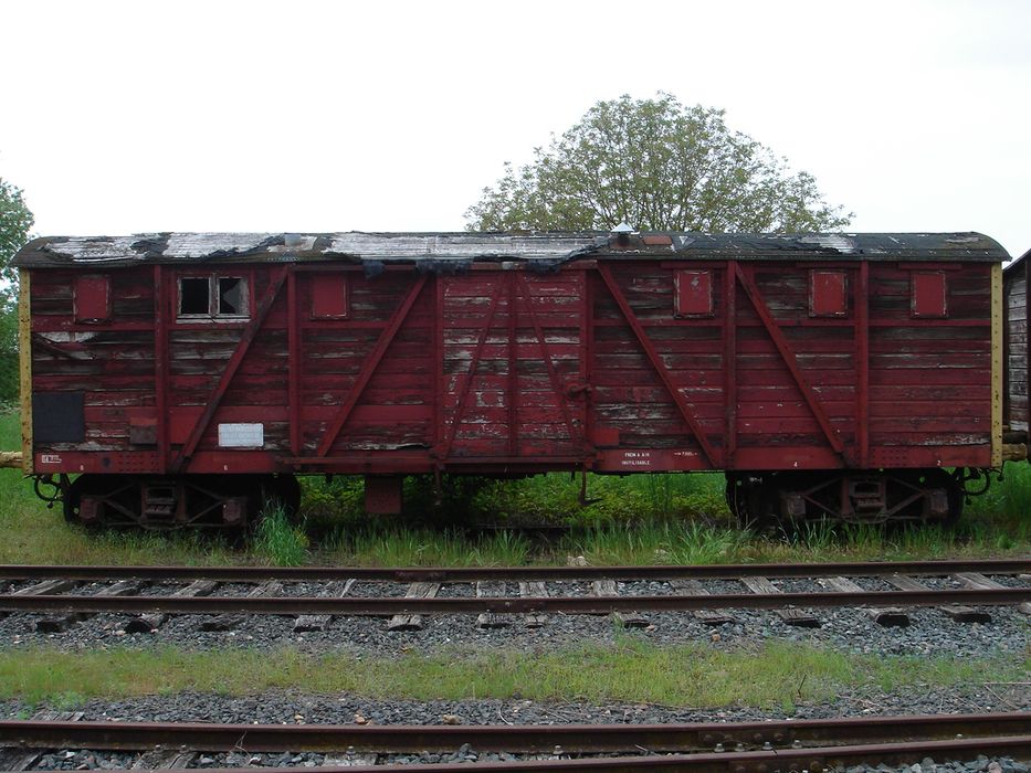 wagon couvert type Felton, à bogies, à voie normale, Lyw 412000 - © Ministère de la Culture (France), Conservation des antiquités et des objets d’art d'Indre-et-Loire - Tous droits réservés