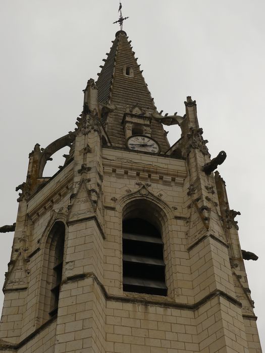 clocher, élévation est, vue partielle