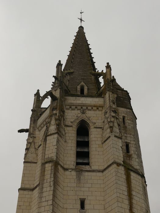 clocher, élévation ouest, vue partielle