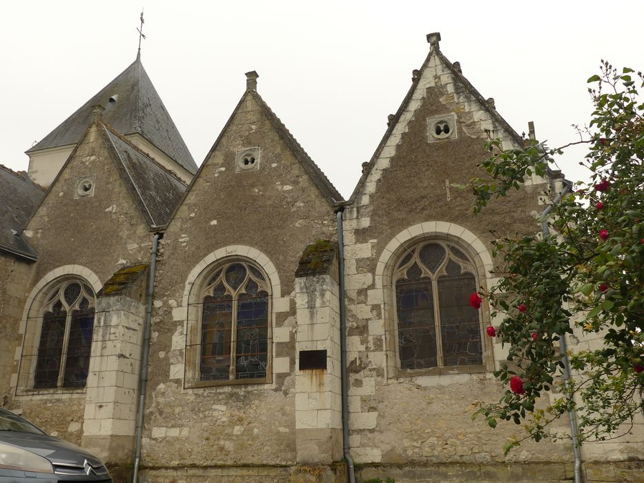 façade latérale nord, vue partielle