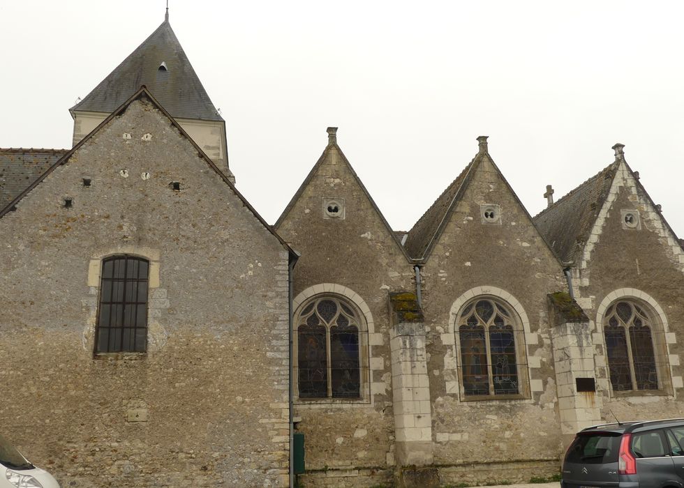 façade latérale nord, vue partielle