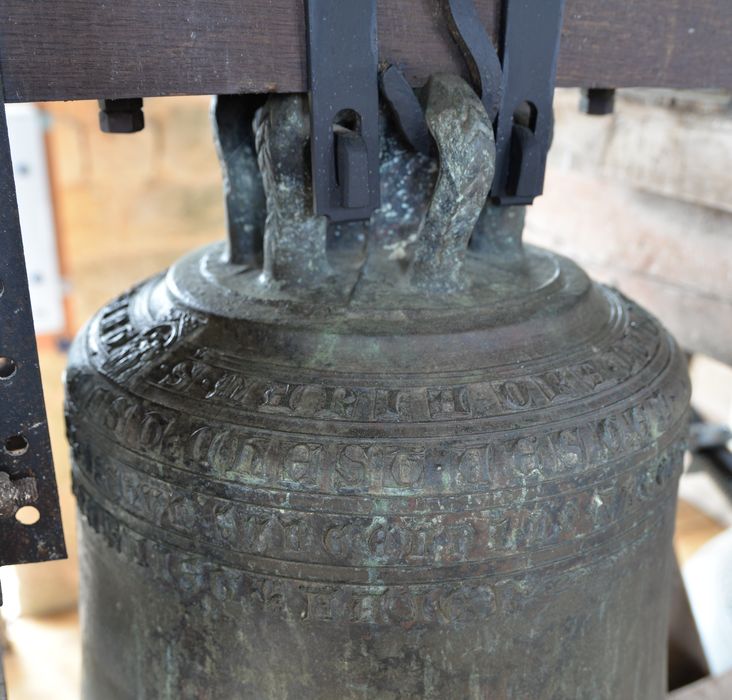 cloche de la chartreuse du Liget, détail de l’inscription