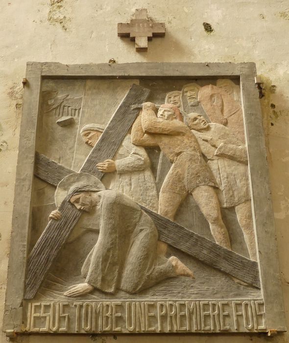 bas-relief (Chemin de Croix), détail d’une station