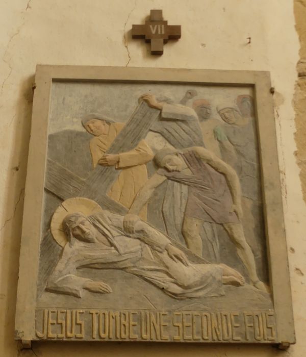 bas-relief (Chemin de Croix), détail d’une station