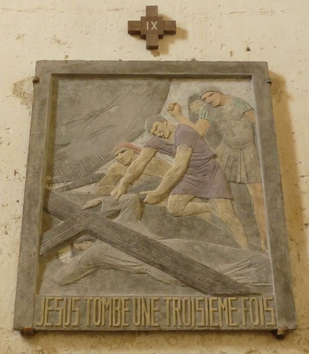 bas-relief (Chemin de Croix), détail d’une station