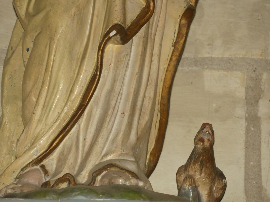 statue : Saint Pierre, détail