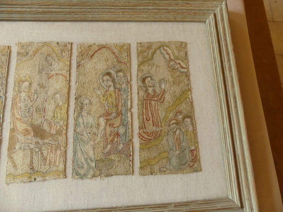 tableau de broderie, détails