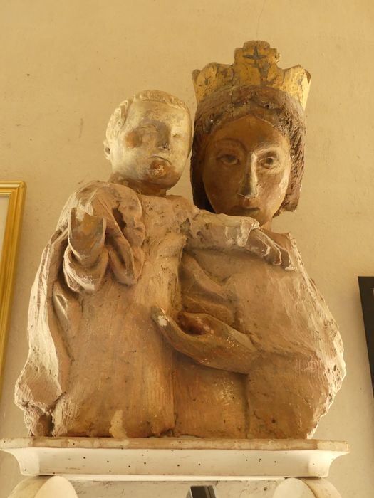 statue : buste de Vierge avec l'Enfant Jésus - © Ministère de la Culture (France), Conservation des antiquités et des objets d’art d'Indre-et-Loire - Tous droits réservés