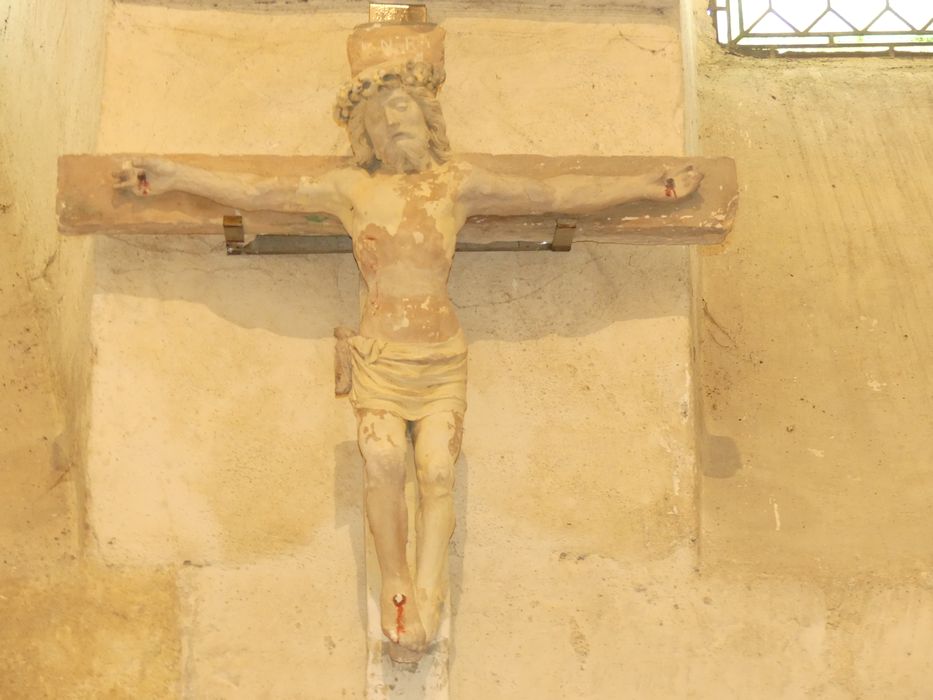 statue : Christ en croix - © Ministère de la Culture (France), Conservation des antiquités et des objets d’art d'Indre-et-Loire - Tous droits réservés