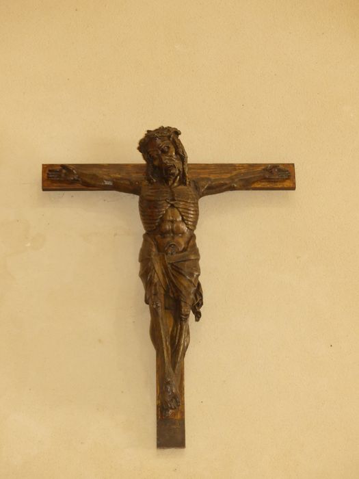 statue : Christ en croix - © Ministère de la Culture (France), Conservation des antiquités et des objets d’art d'Indre-et-Loire - Tous droits réservés