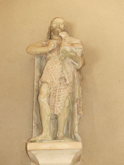 statue : Saint Jean-Baptiste - © Ministère de la Culture (France), Conservation des antiquités et des objets d’art d'Indre-et-Loire - Tous droits réservés