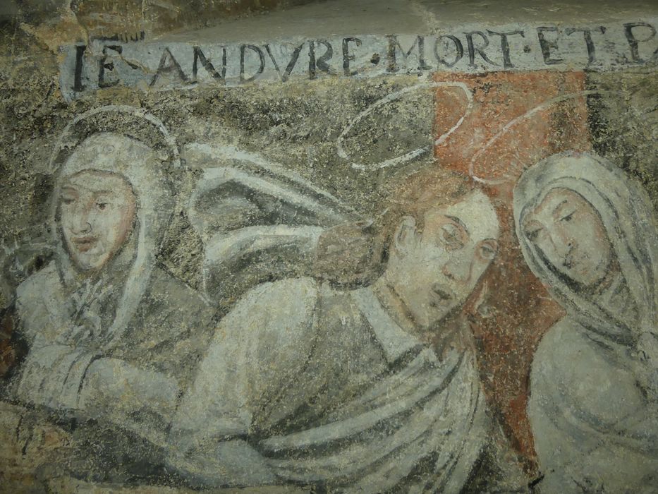 peintures monumentales de la sacristie : Scènes de l'histoire biblique de Suzanne, détail