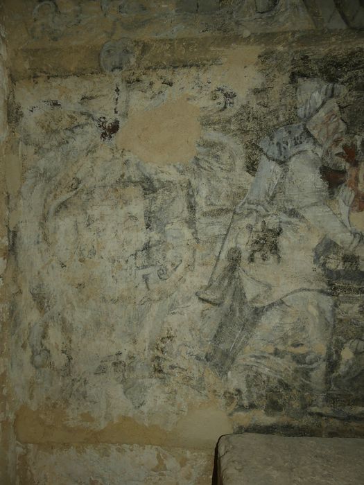 peintures monumentales de la sacristie : Scènes de l'histoire biblique de Suzanne, détail