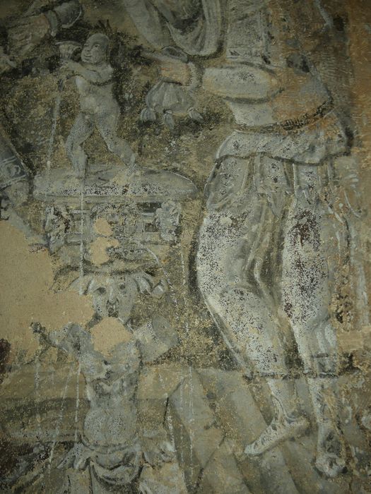 peintures monumentales de la sacristie : Scènes de l'histoire biblique de Suzanne, détail