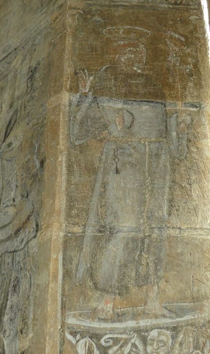 peintures monumentales de la sacristie : Scènes de l'histoire biblique de Suzanne, détail