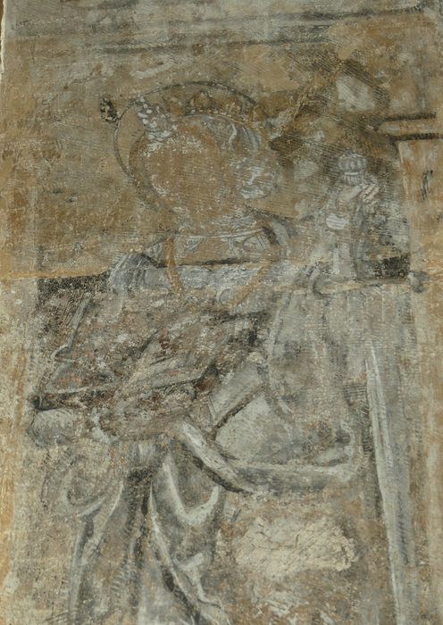 peintures monumentales de la sacristie : Scènes de l'histoire biblique de Suzanne, détail