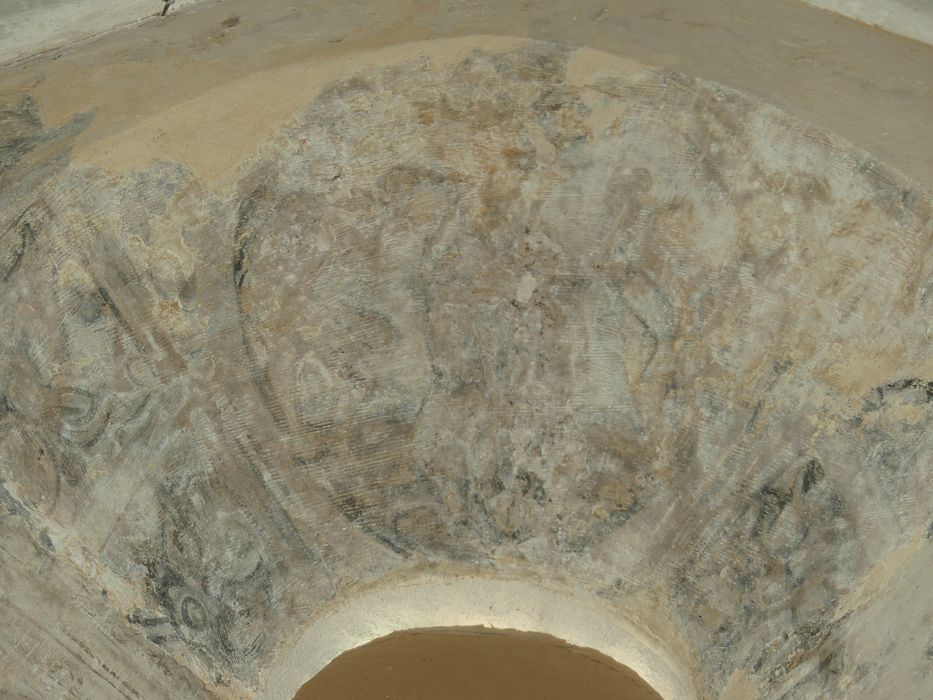 peintures monumentales de la sacristie : Scènes de l'histoire biblique de Suzanne, détail
