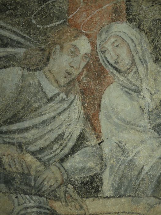peintures monumentales de la sacristie : Scènes de l'histoire biblique de Suzanne, détail