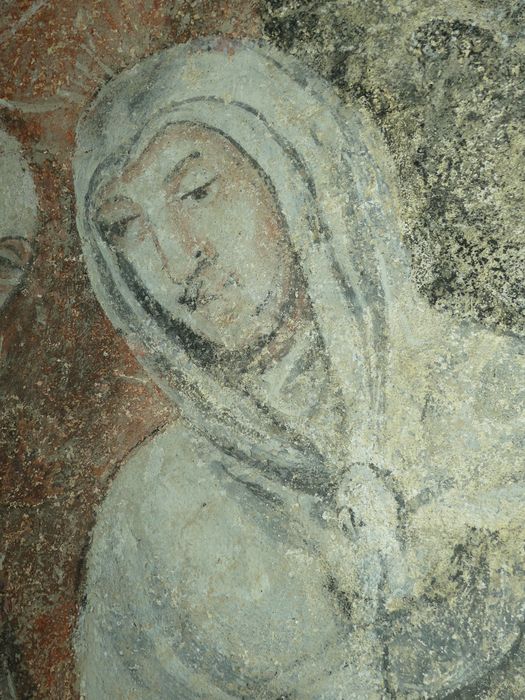peintures monumentales de la sacristie : Scènes de l'histoire biblique de Suzanne, détail