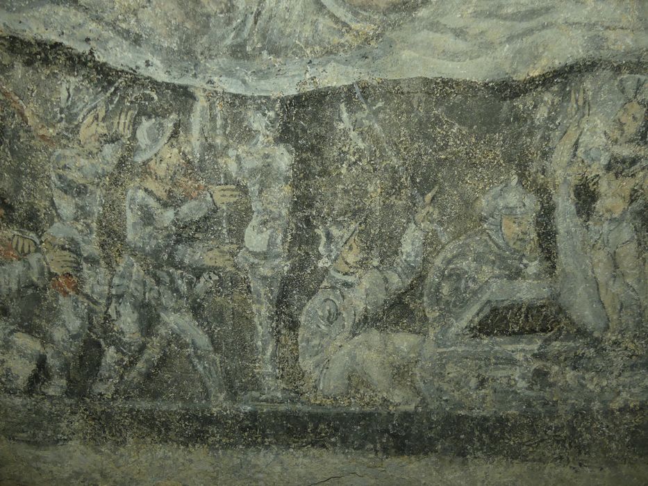 peintures monumentales de la sacristie : Scènes de l'histoire biblique de Suzanne, détail