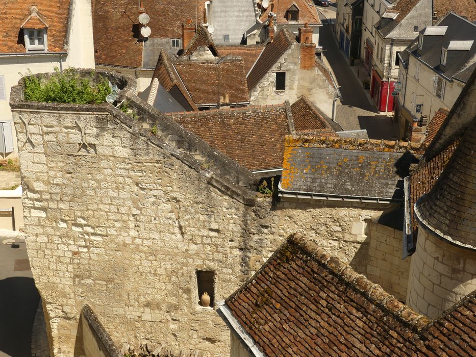 tour est, élévation sud, vue partielle