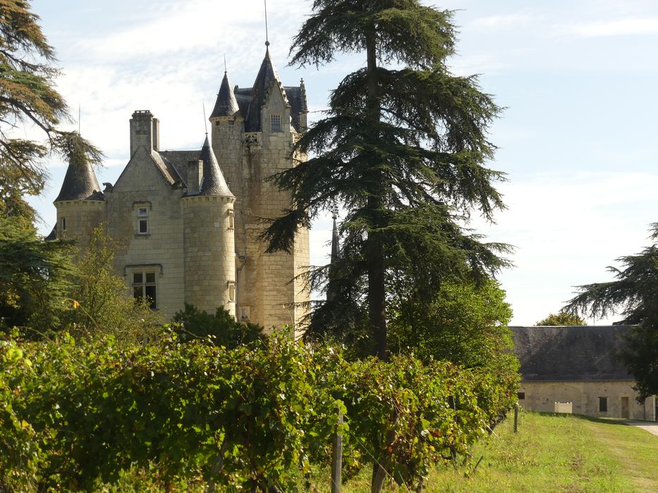 vue partielle du château depuis l’Ouest