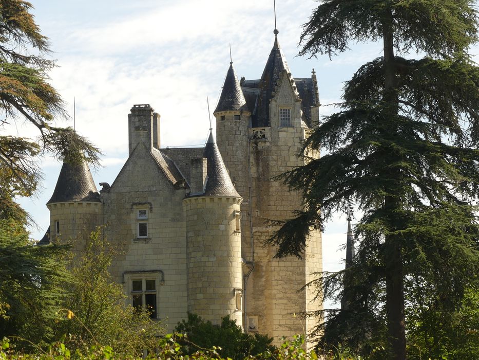 vue partielle du château depuis l’Ouest