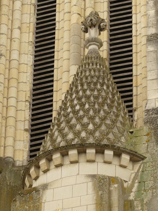 clocher, élévation nord, détail