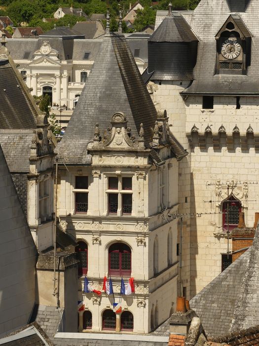 aile en retour, façade sud-est, vue partielle