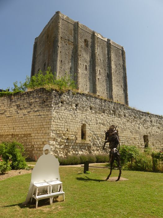 donjon, élévations sud et ouest