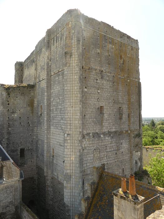 donjon, élévations ouest et nord