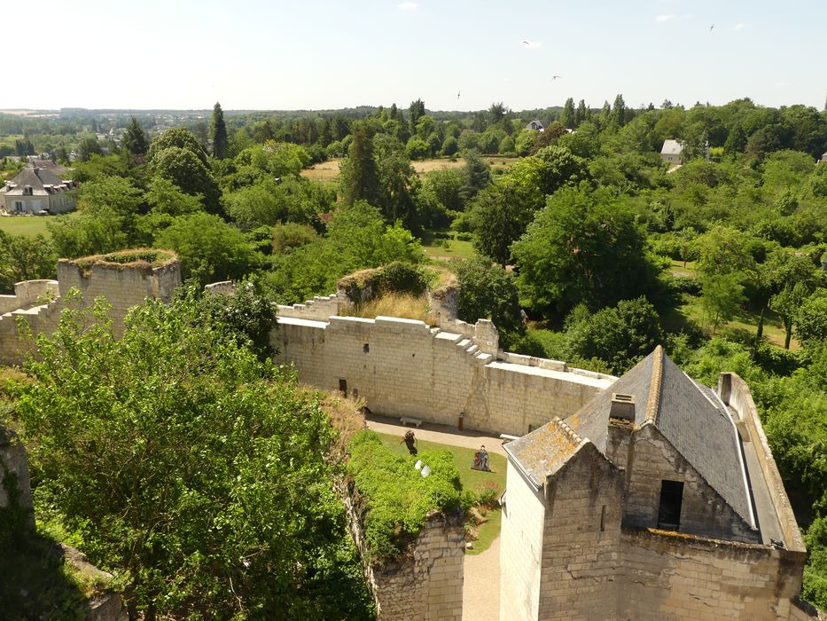 donjon, remparts sud, vue partielle