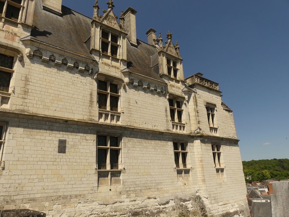 logis royal, façade est, vue partielle