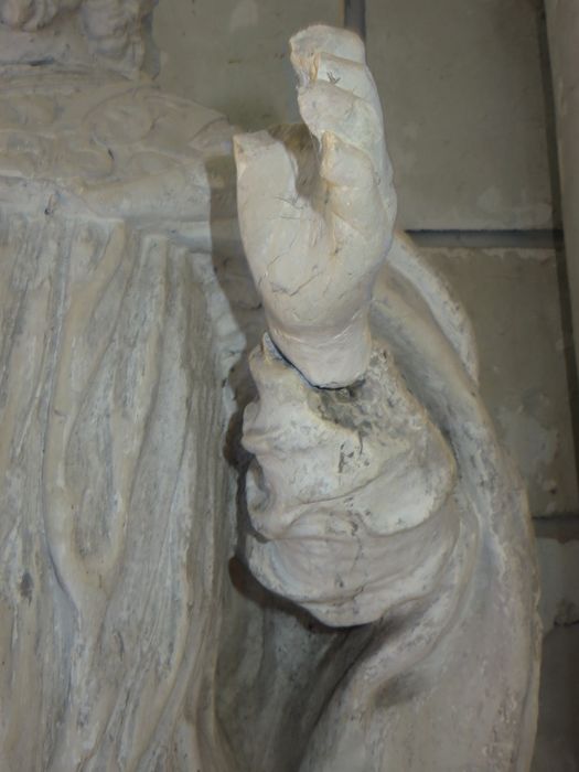 statue : Saint Martin, détail