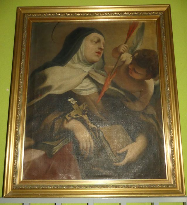 tableau : Sainte Thérèse blessée par un ange - © Ministère de la Culture (France), Conservation des antiquités et des objets d’art d'Indre-et-Loire - Tous droits réservés