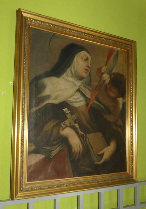 tableau : Sainte Thérèse blessée par un ange - © Ministère de la Culture (France), Conservation des antiquités et des objets d’art d'Indre-et-Loire - Tous droits réservés