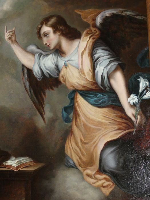 tableau : Annonciation, vue partielle