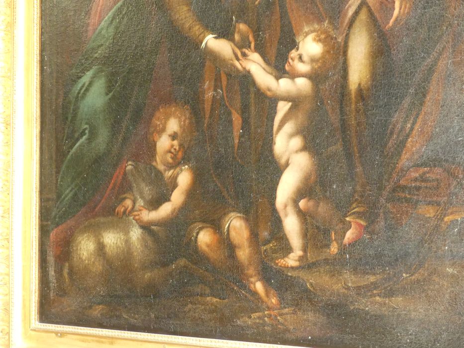 tableau : Sainte Famille avec Catherine d’Alexandrie (La), détail
