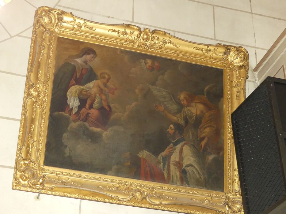 tableau : Apparition de la Vierge et de l'Enfant à saint François-Xavier - © Ministère de la Culture (France), Conservation des antiquités et des objets d’art d'Indre-et-Loire - Tous droits réservés