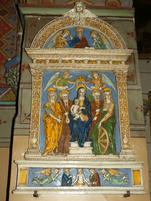 bas-relief : Couronnement de la Vierge (le) - © Ministère de la Culture (France), Conservation des antiquités et des objets d’art d'Indre-et-Loire - Tous droits réservés