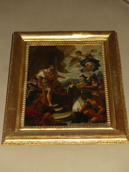 tableau : Saint Jean Népomucène comparaissant devant le roi Venceslas - © Ministère de la Culture (France), Conservation des antiquités et des objets d’art d'Indre-et-Loire - Tous droits réservés