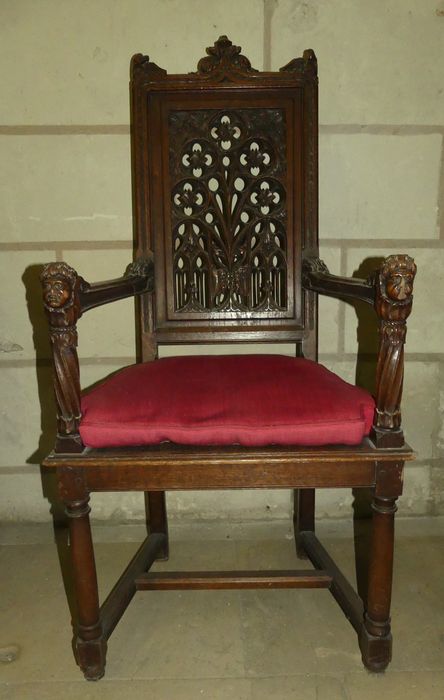 Fauteuil de célébrant néogothique