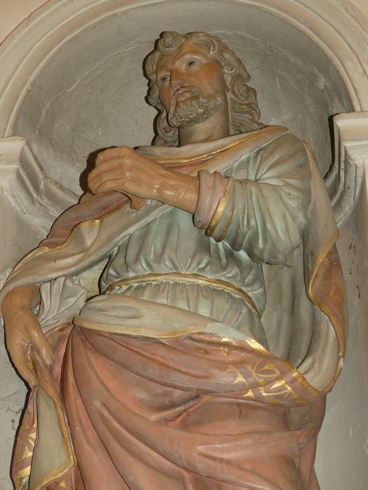 statue : Saint Joseph, vue partielle