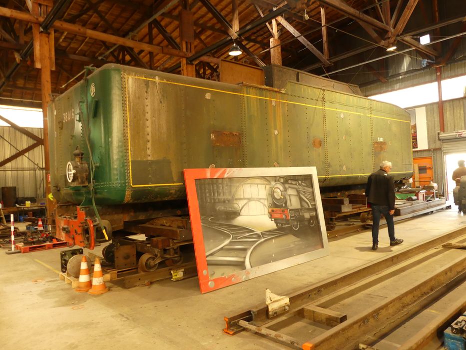 locomotive à vapeur : tender 38 A 16