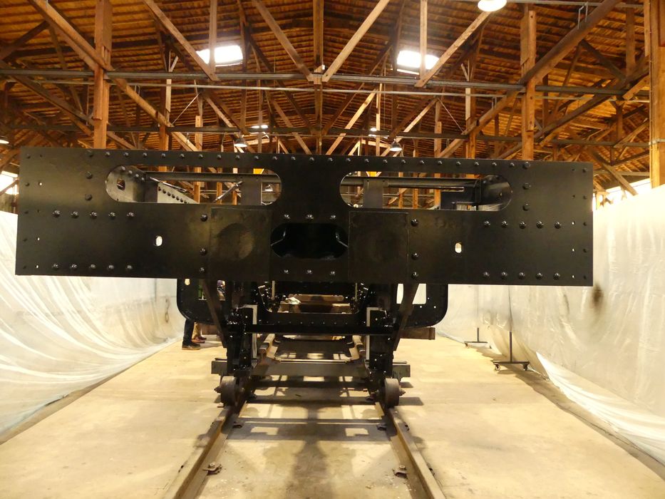 locomotive à vapeur Fives-Lille, type Pacific, à tender séparé, à voie normale, 231 E 41, vue partielle