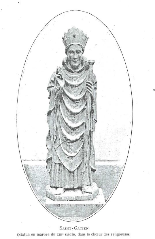 statue : Saint Gatien - © Ministère de la Culture (France), Conservation des antiquités et des objets d’art d'Indre-et-Loire - Tous droits réservés