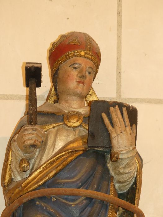 statue : Saint Eloi, vue partielle