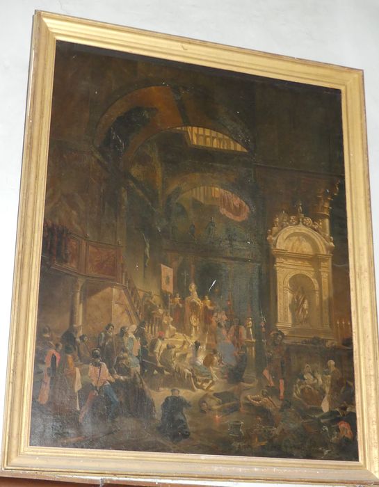 tableau : Scène de prédication