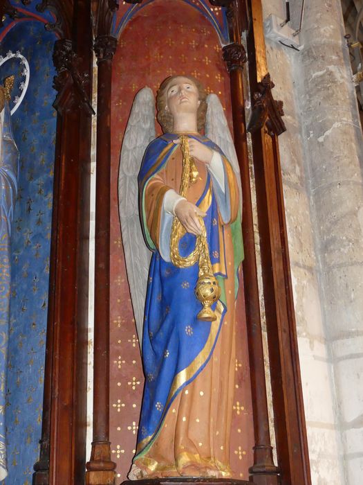 retable de la Vierge, statue : Ange